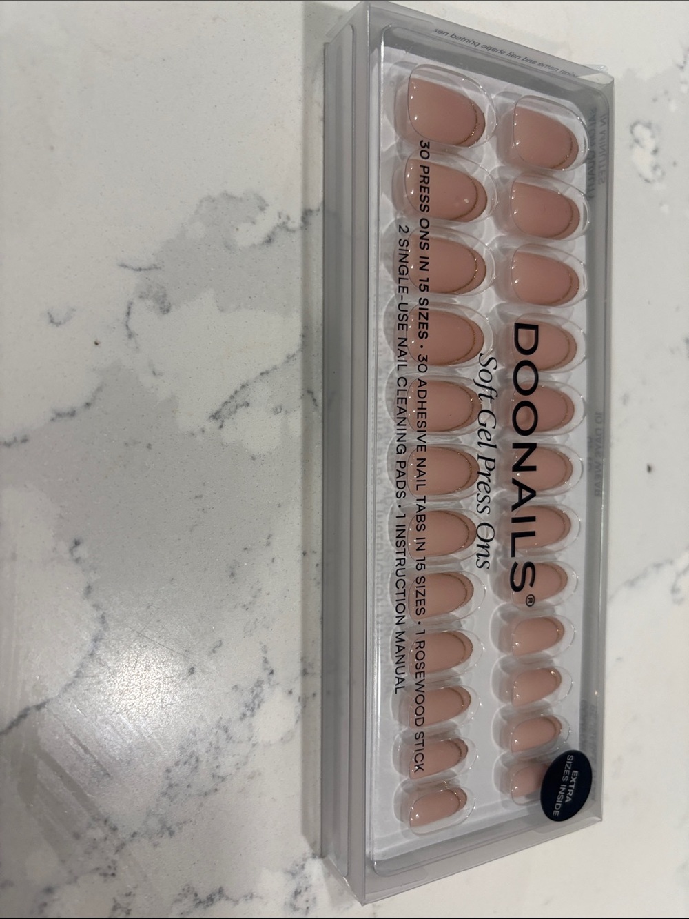 Doonails Soft Gel Press-Ons in Nude Pink